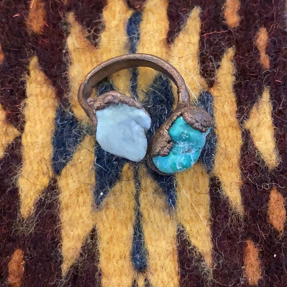 Raw, Hand-Crafted Crystal Ring - image 1